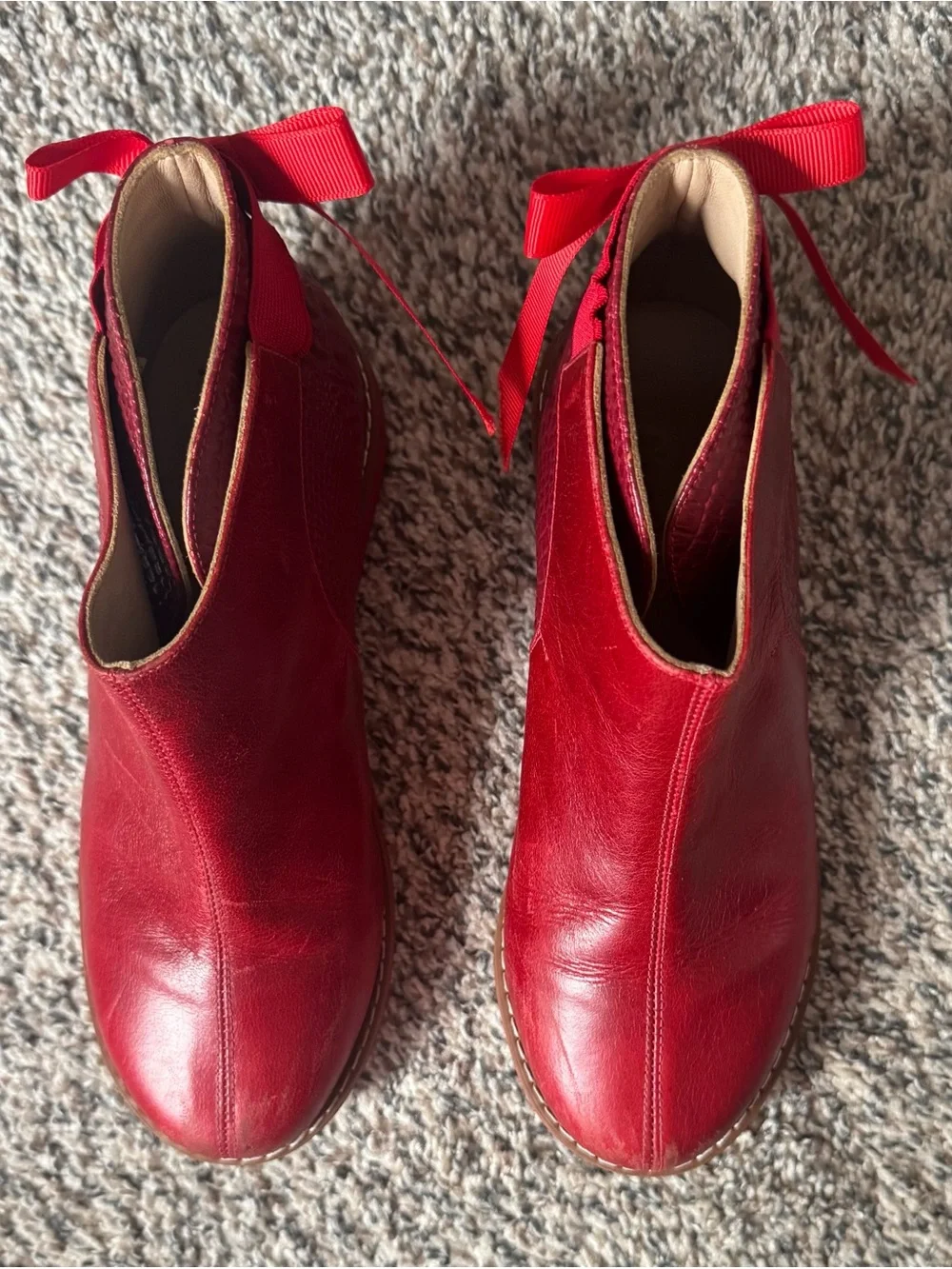 Elephantito Red Croc-Accent Chelsea Booties